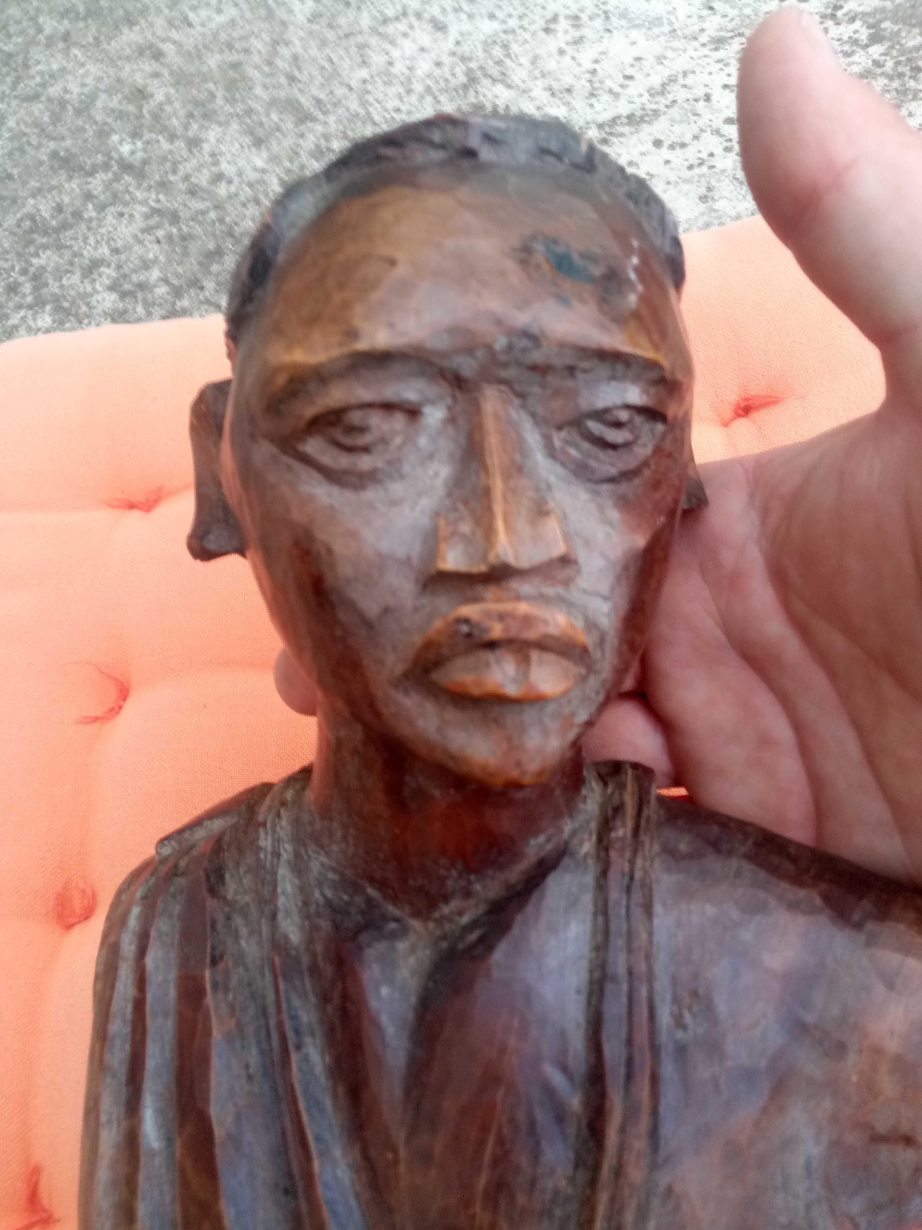 Африканска дървена скулптура ръчно резбована