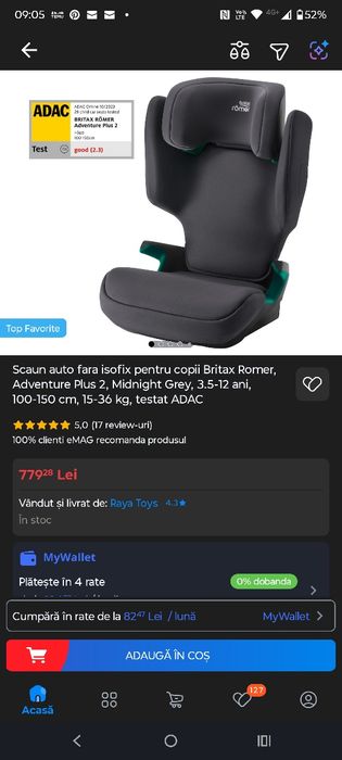 Scaun auto copii Britax Romer