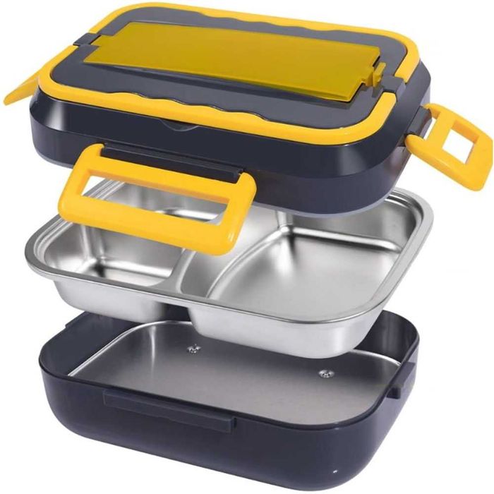 Cutie de Prânz Electrică 2 în 1 – Încălzește Oriunde, Mănâncă Oricând!