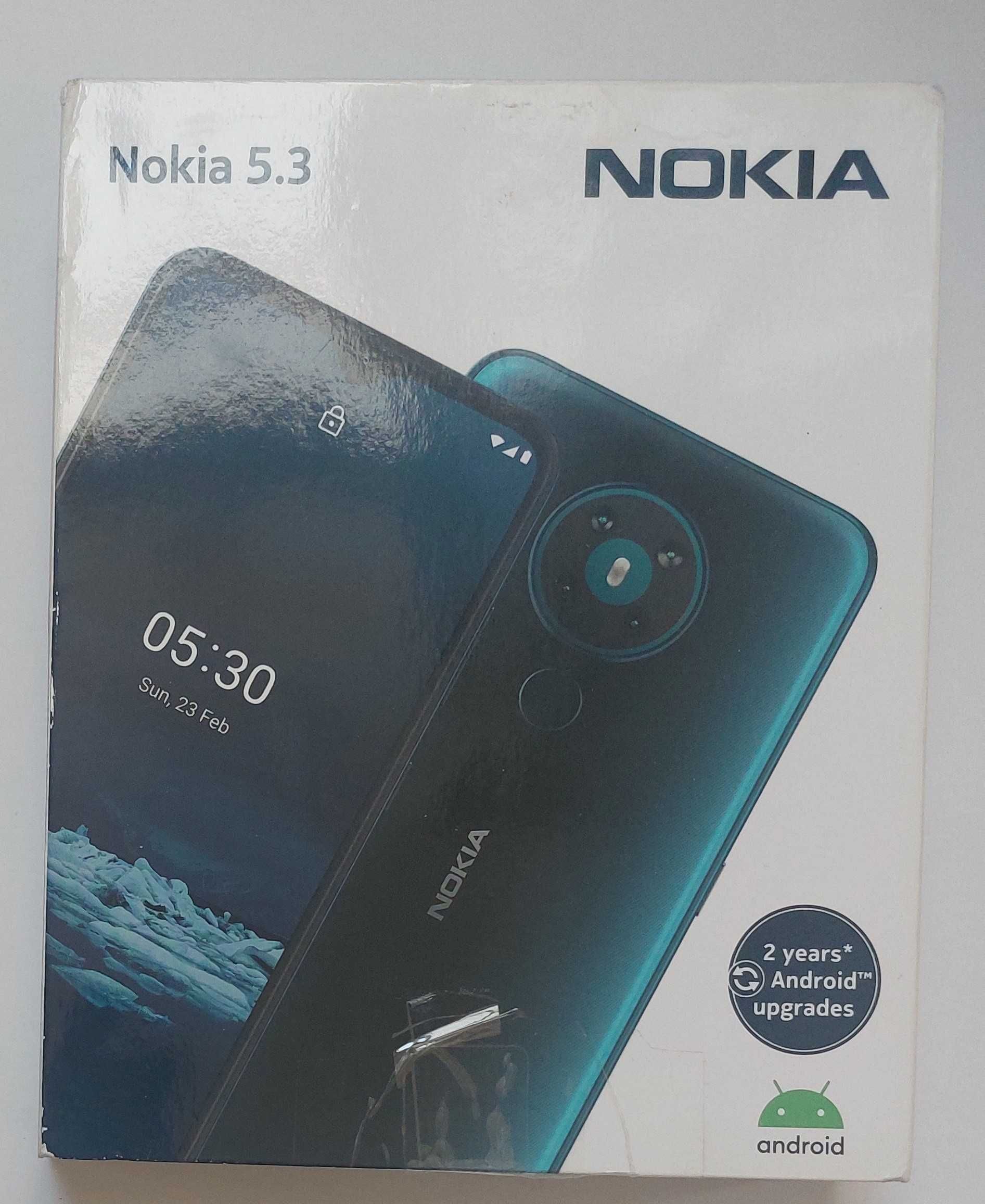 Nokia 5.3 64GB 4GB RAM Dual SIM Телефон Смартфон GSM Cyan