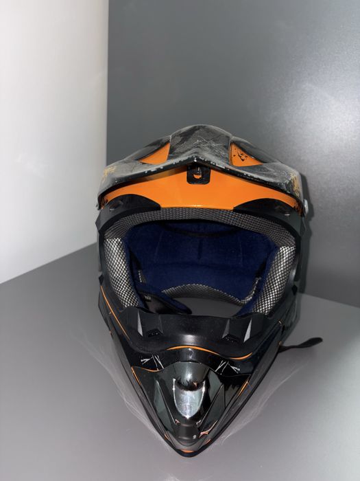 Cască full fece portocalie