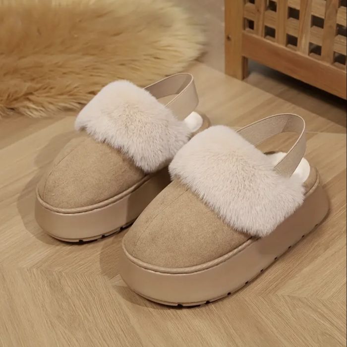 36-41 пускави,удобни и топли домашни пантофи с пух. Топ модел!