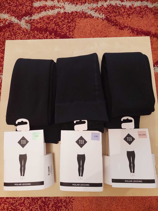 Colanți termici femei (3 perechi de mărimi diferite)