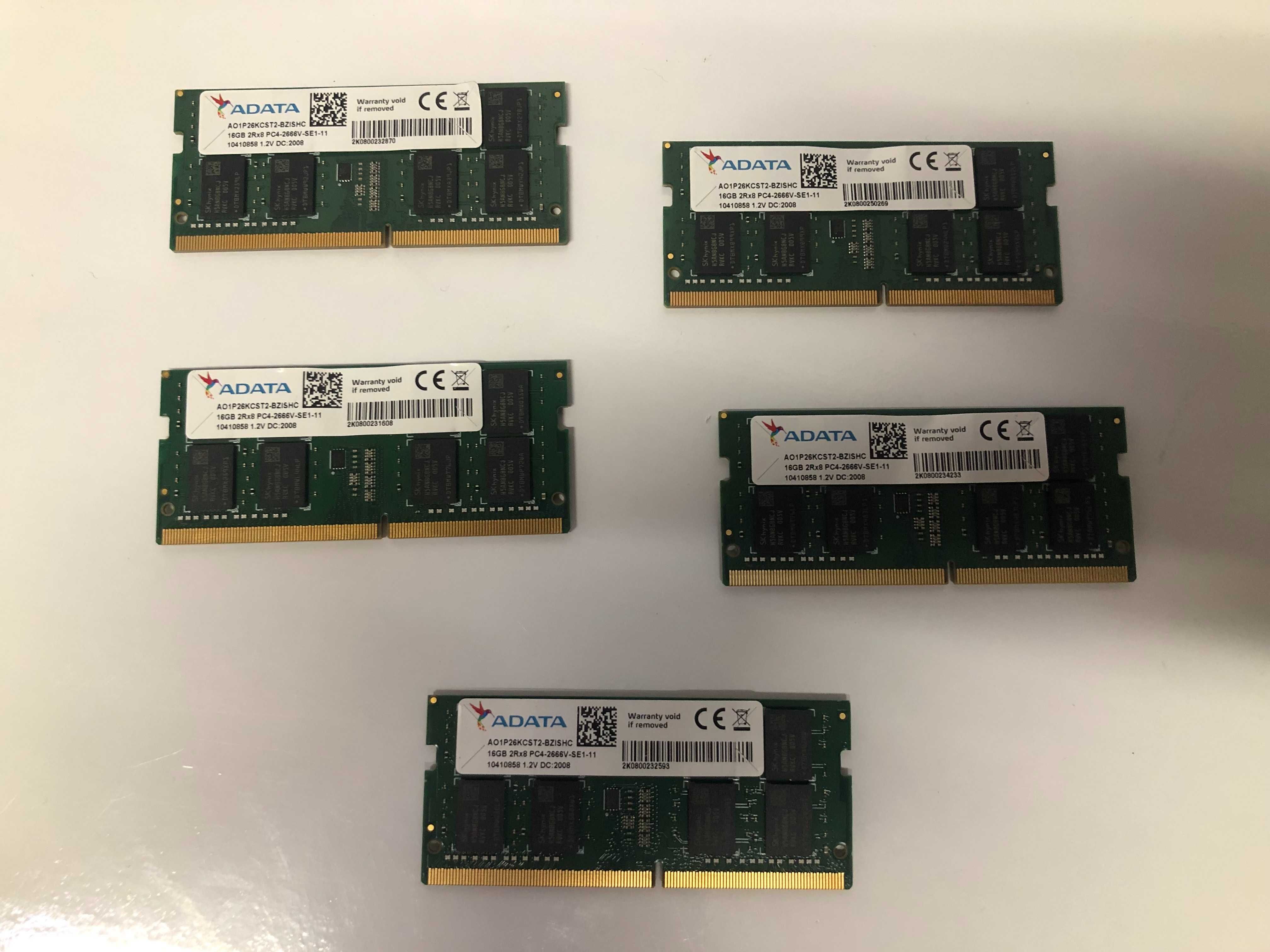 Memorii laptop Sodimm DDR4 16 Gb 2666 ADATA AO1P26KCST2-BZISHC