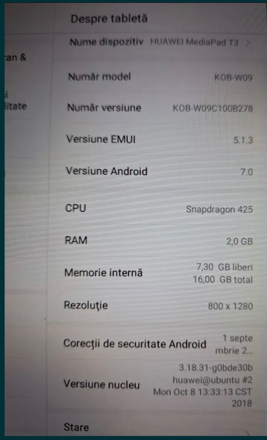 Vând tabletă Huawei t3 , iPad Air 1 și 2