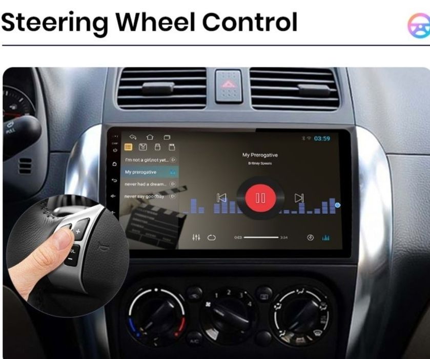 Navigatie Android dedicata Suzuki SX4 (2006-2013)