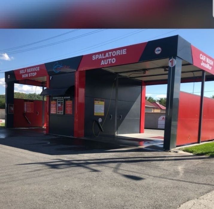 Vand spalatorie auto self de 3 boxe pe structura metalica