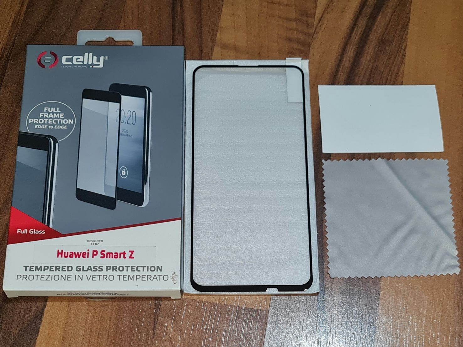 Folie sticla display full cover originala Celly Huawei P Smart Z