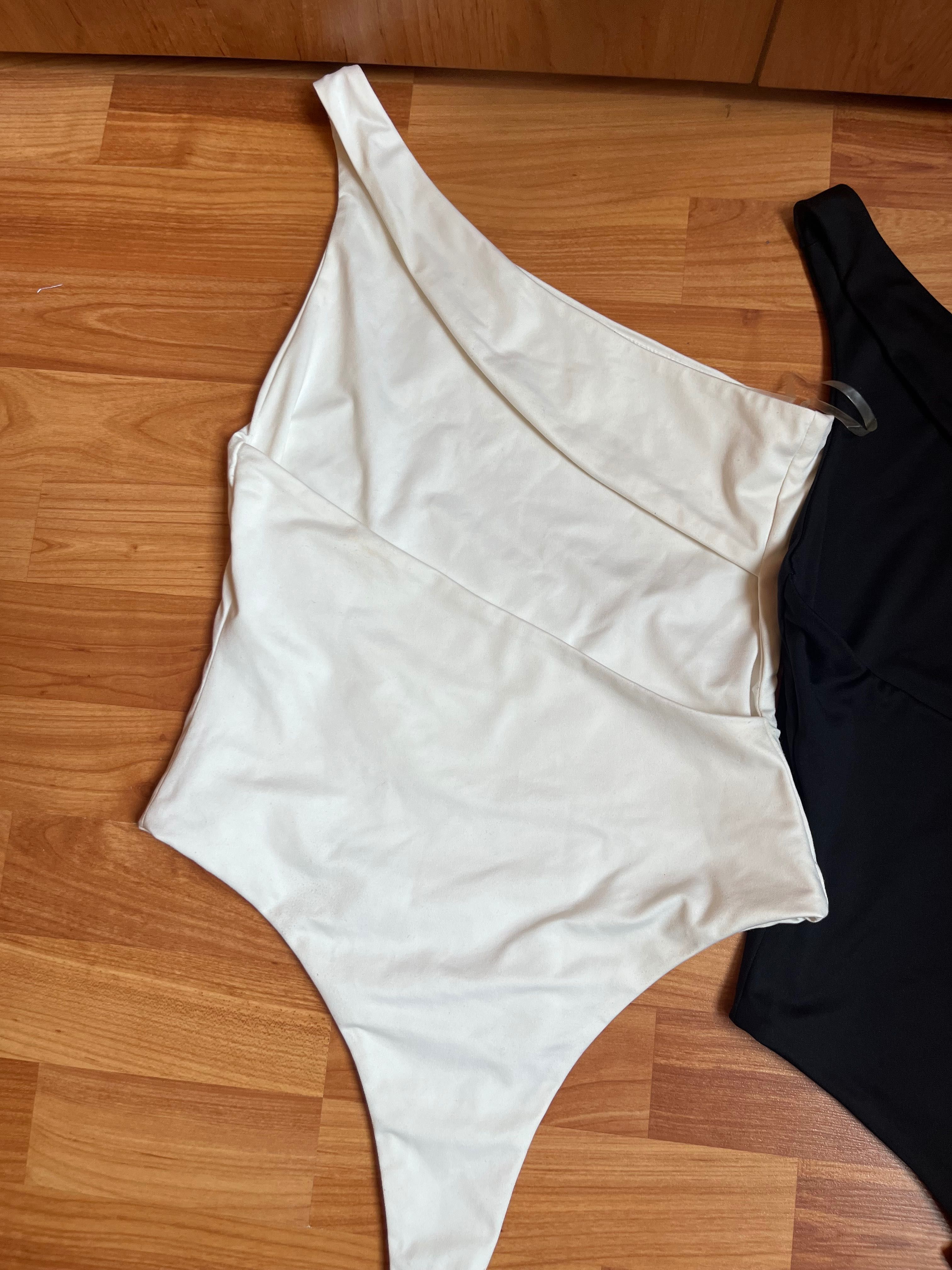 Meshki bodysuit - бяло и черно С и ХС