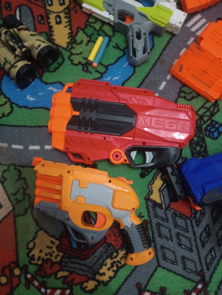 Pistoale Nerf +țintă electronică