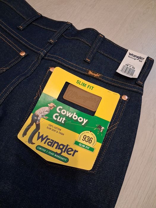 Vând Blugi Wrangler Slim Fit Cowboy 29×30 S-M  Noi cu eticheta Barbati