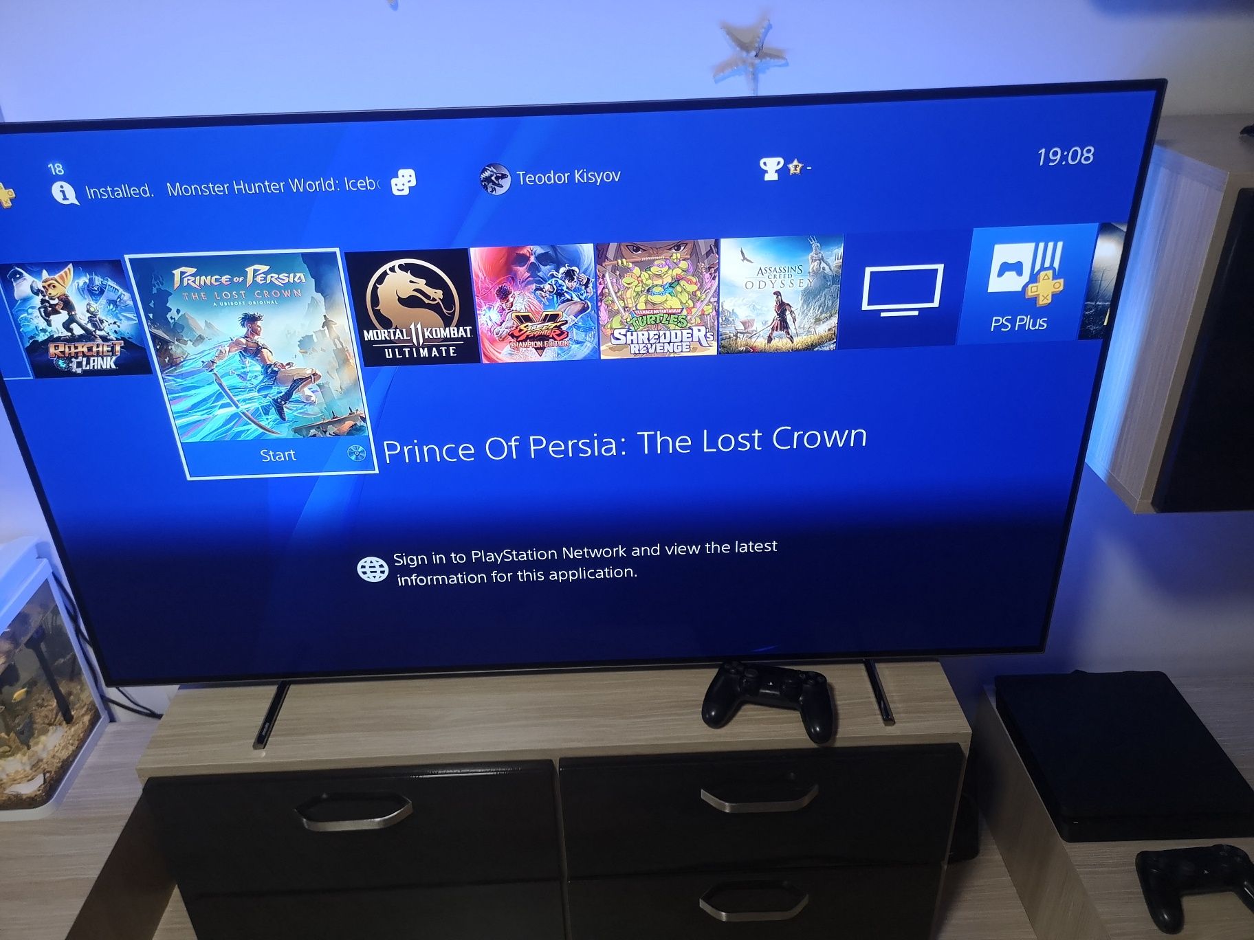 PlayStation 4 slim 1Tb в перфектно състояние