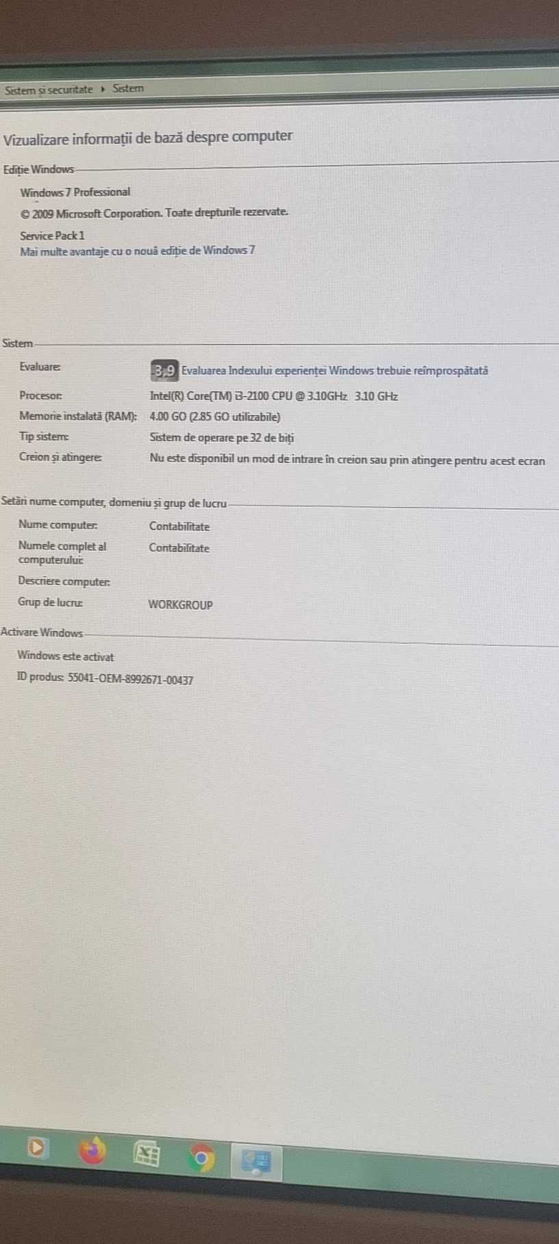 Unitate PC Lenovo ThinkCentre M91, i3 3.1 GHz, 4GB RAM, 320 HDD + 500