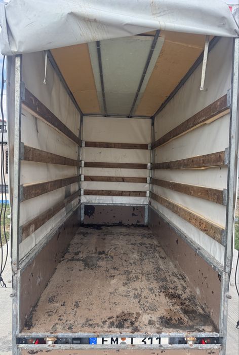 Remorcă auto Oswald cu prelată, dublu ax, MMA 2000 kg