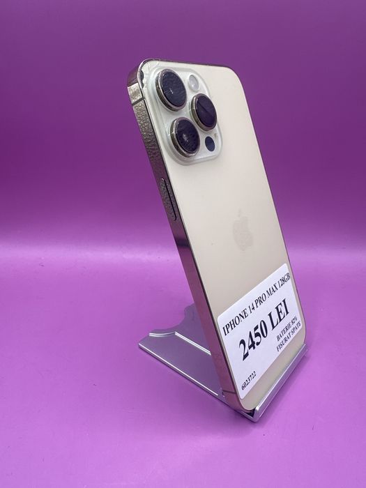 Iphone 14 Pro Max 128gb fisurat spate •Matei Amanet Crangasi•60237