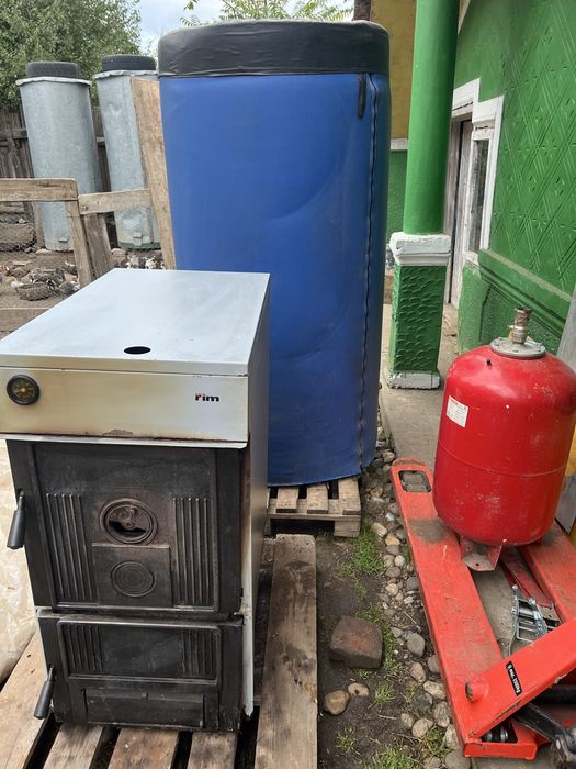 Vand centrala completa fonta 35kw si puffer 500L
