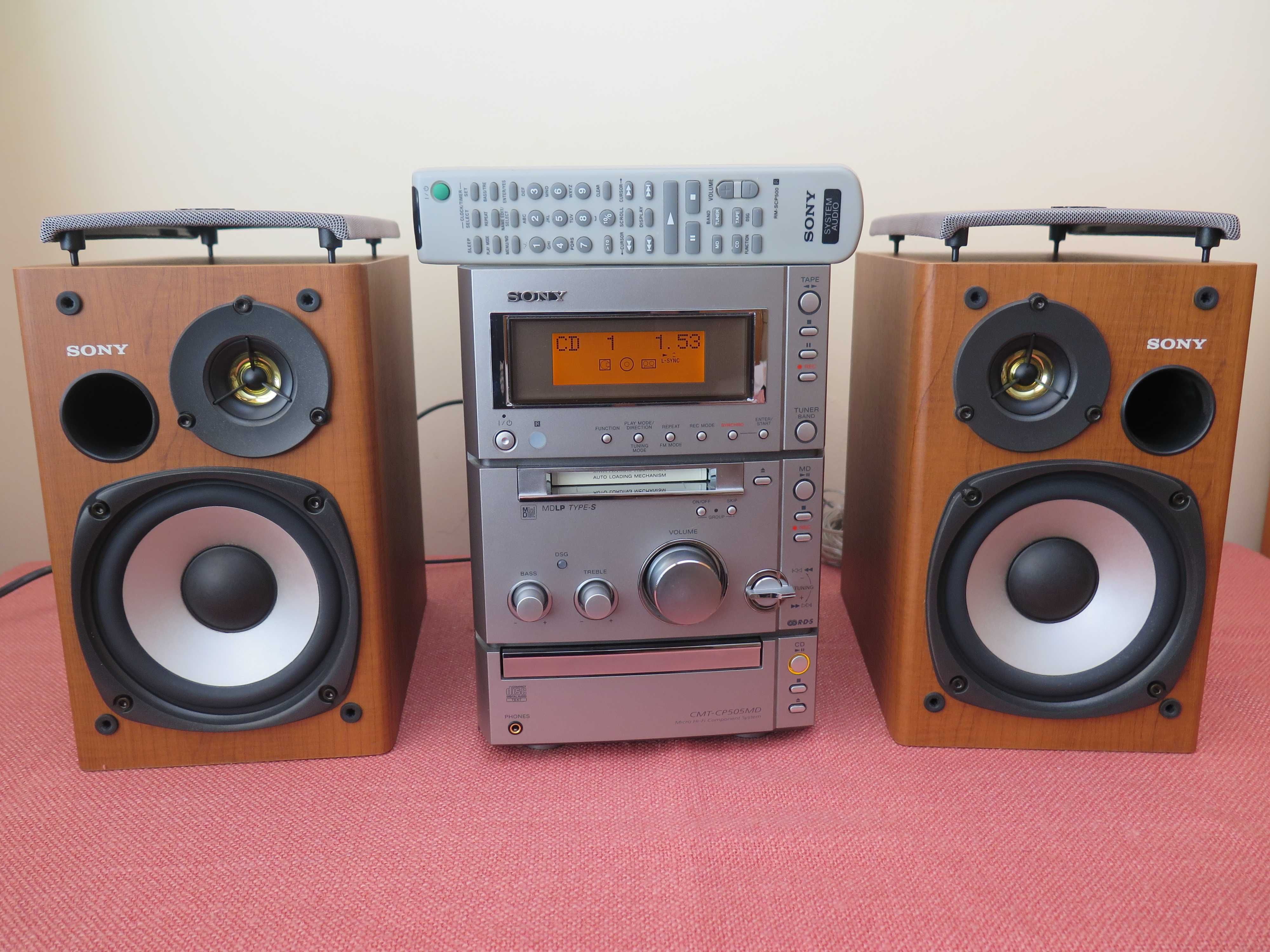 Sony CMT-CP505MD,с мини диск MDLP