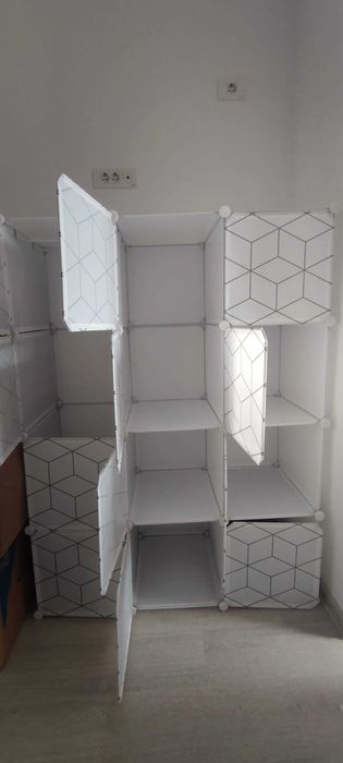 Dulap modular, 8 rafturi, 147x110x47 cm