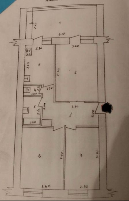 Квартира 3 х комнатная Яккасарайский район