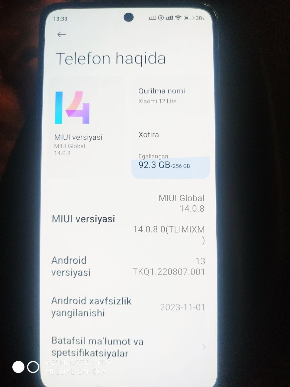 Xiaomi 12 lite 8/256