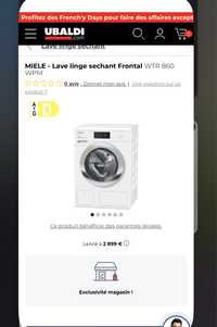 Mașină de spălat cu uscator Miele WT1 8/5 kg WTR 860 WPM