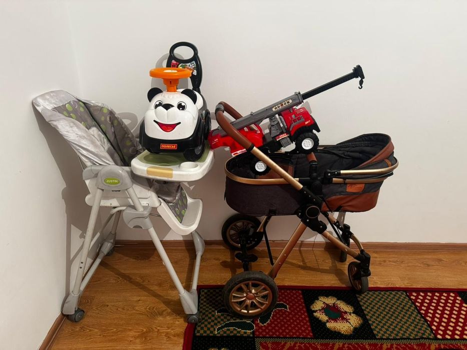 Детский коляска, ходунок