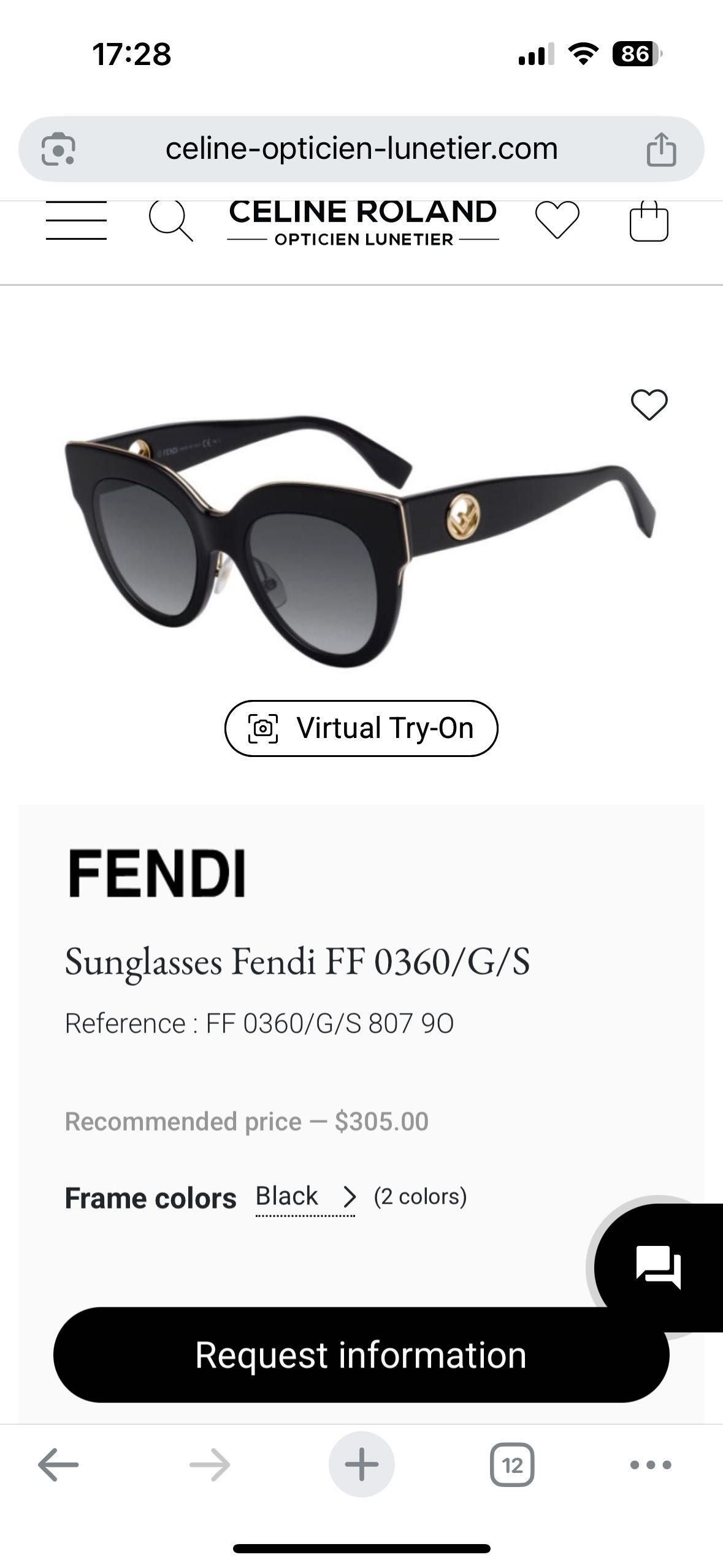 Слънчеви очила Fendi