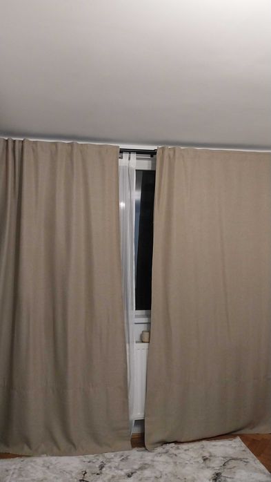 Draperii semiopace IKEA - ANNAKAJSA Bej