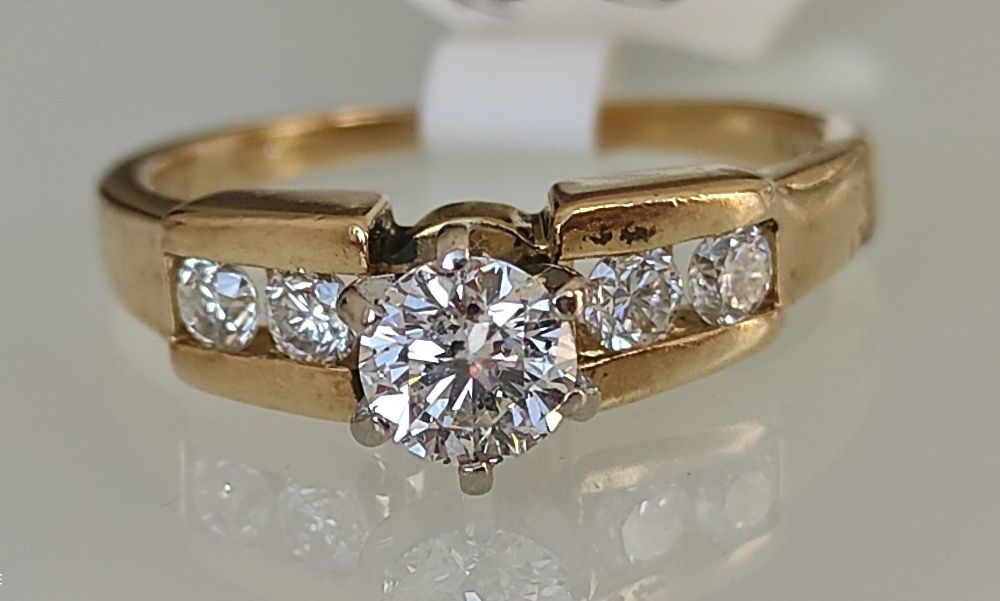 Inel logodna cu diamante 14k 0.88ct