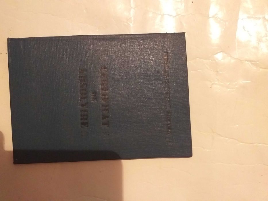 Carnet-Certificat Absolvire An 1969,vechi 53 ani,vintage,colectie