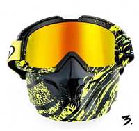 Mască sport cu ochelari de protecție pentru schi snowboard motocross