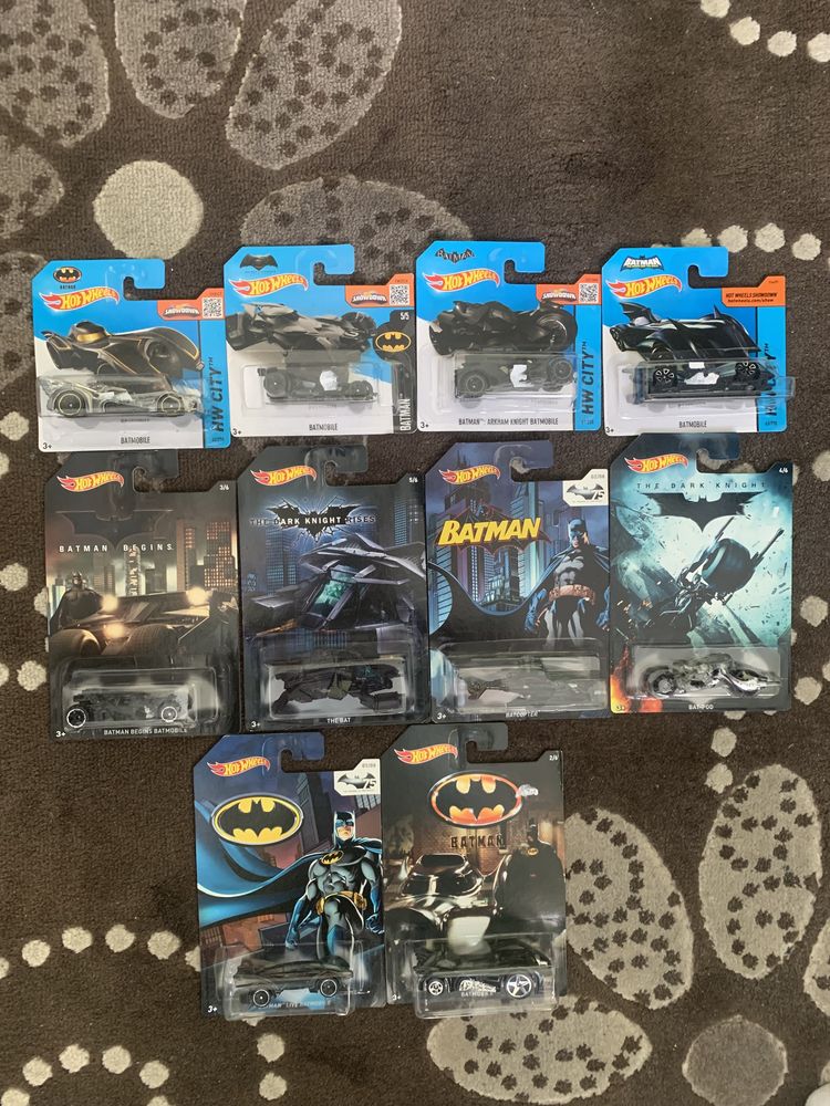 Hot wheels Batman 2013-2016 колекция