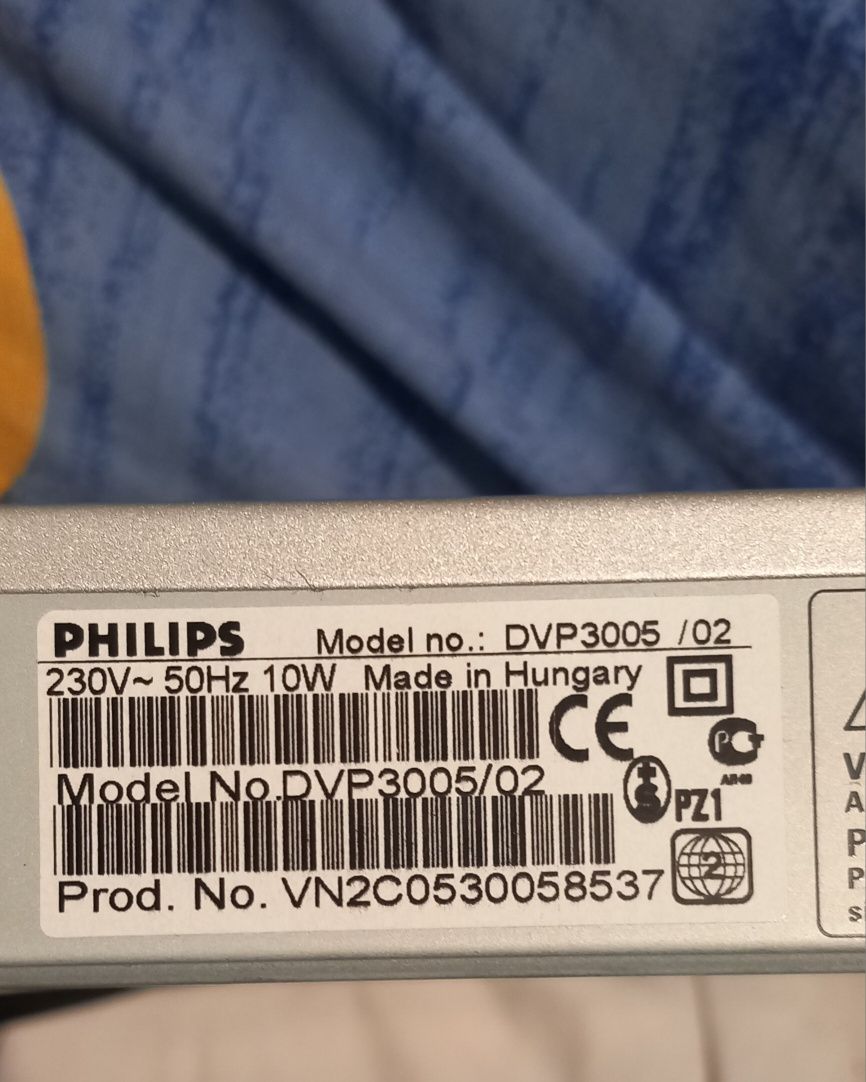 Dvd player Phillips dvp3005/02