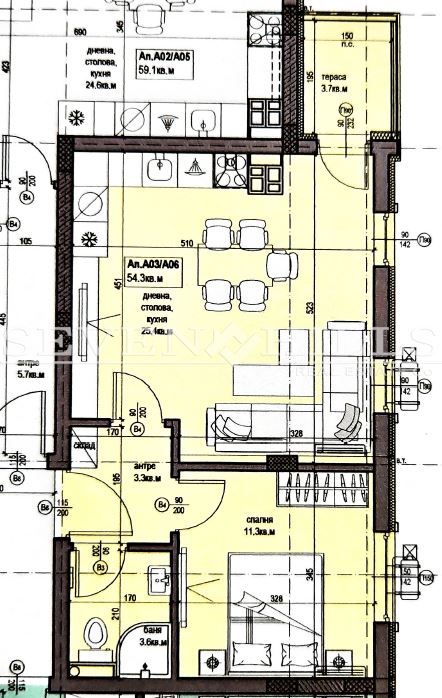 Продава се Двустаен апартамент в Пловдив, Прослав - 65 кв.м за 1124 €/кв.м - Снимка #9