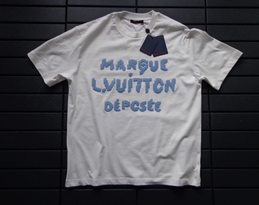 Мъжка тениска Louis Vuitton Embroidered Signature T shirt