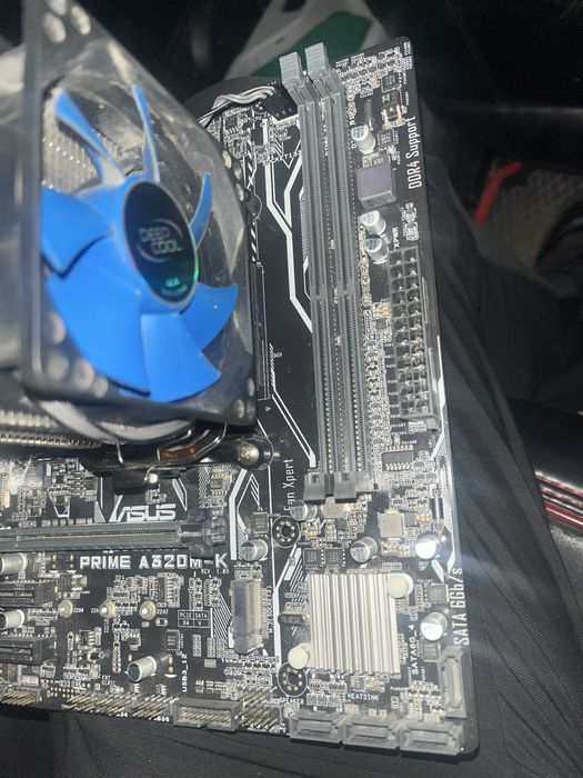 материнская плата А320 + процессор 2600х
