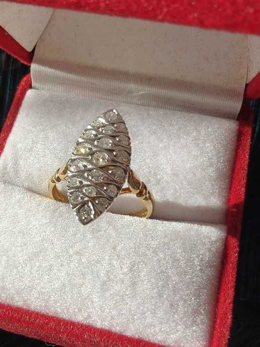 Inel aur 18k diamante certificat