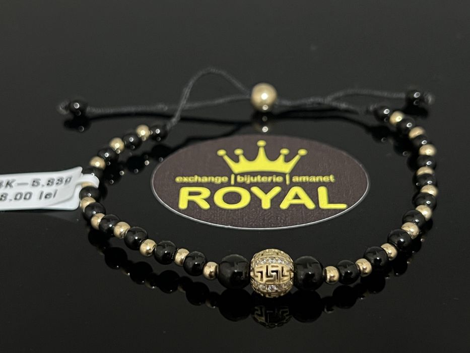Bijuteria Royal CB : Bratara cu snur aur 14k 5,83gr