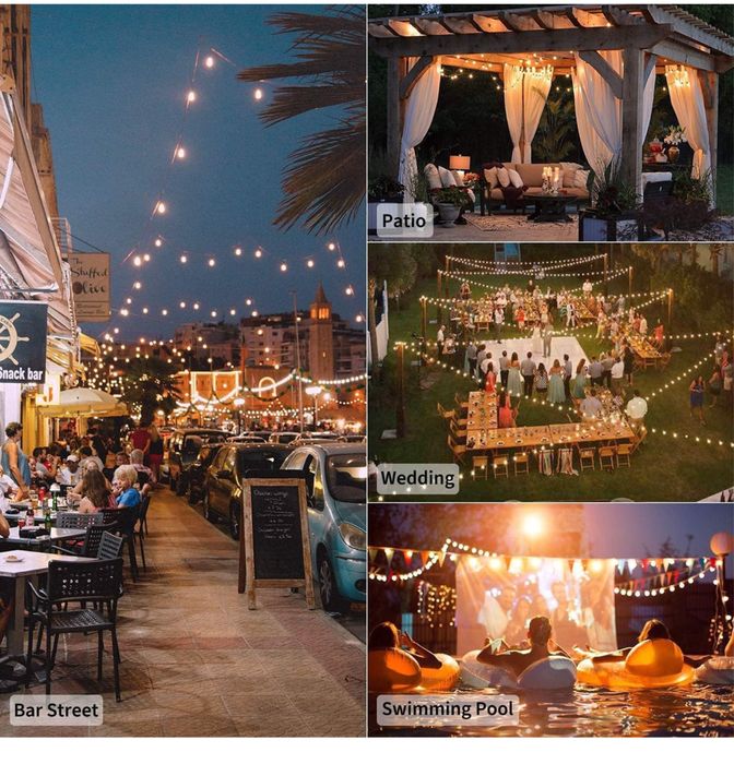 Lumini ghirlanda 30 metrii led 52 exterior gradina terasa