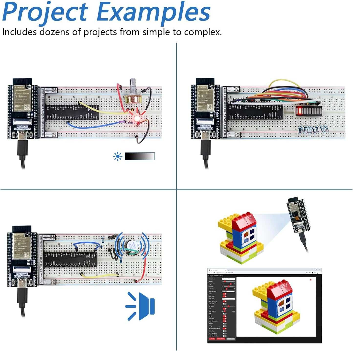 Комплект за ESP32-WROVER двуядрен 32-битов микропроцесор ,камера и др.