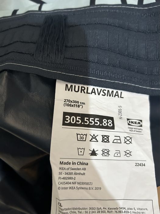 Draperie opaca blackout IKEA MURLAVSMAL 270 cm l * 235 cm h