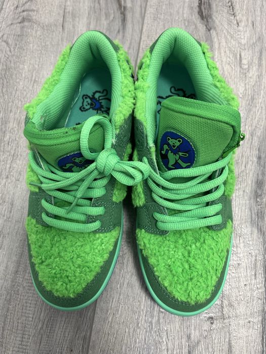 Rep Nike dunk low sb x grateful dead bear green