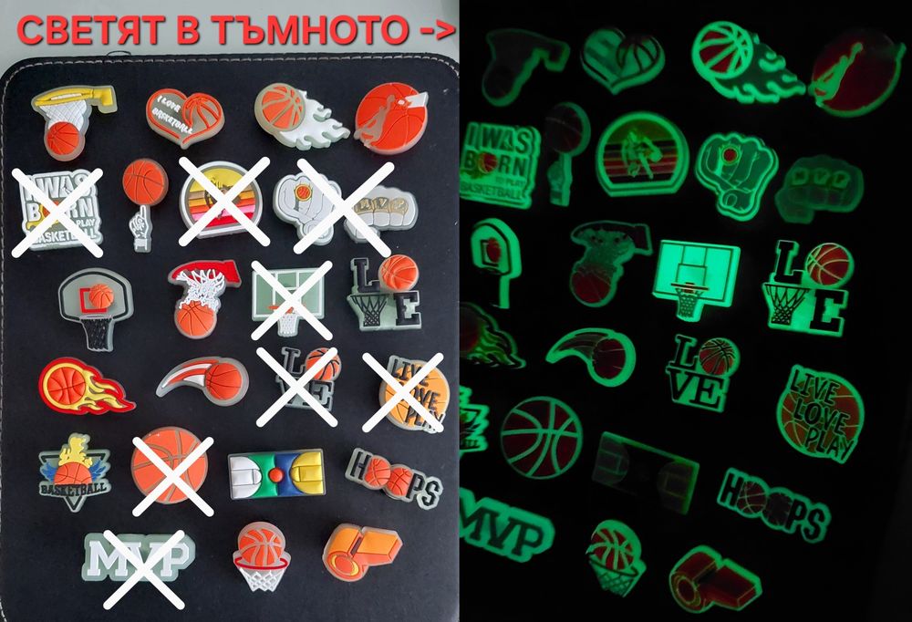 Баскетбол Футбол Значки за Crocs JIBBITZ Аксесоари за Crocs