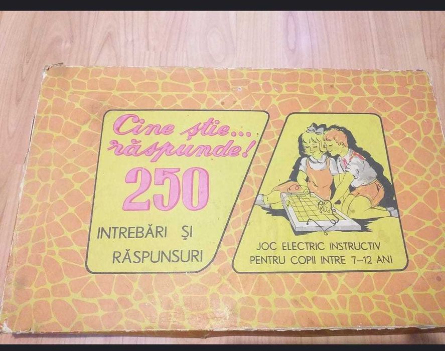 Cine știe...răspunde! 250 întrebări și răspunsuri - joc copii, anii 80
