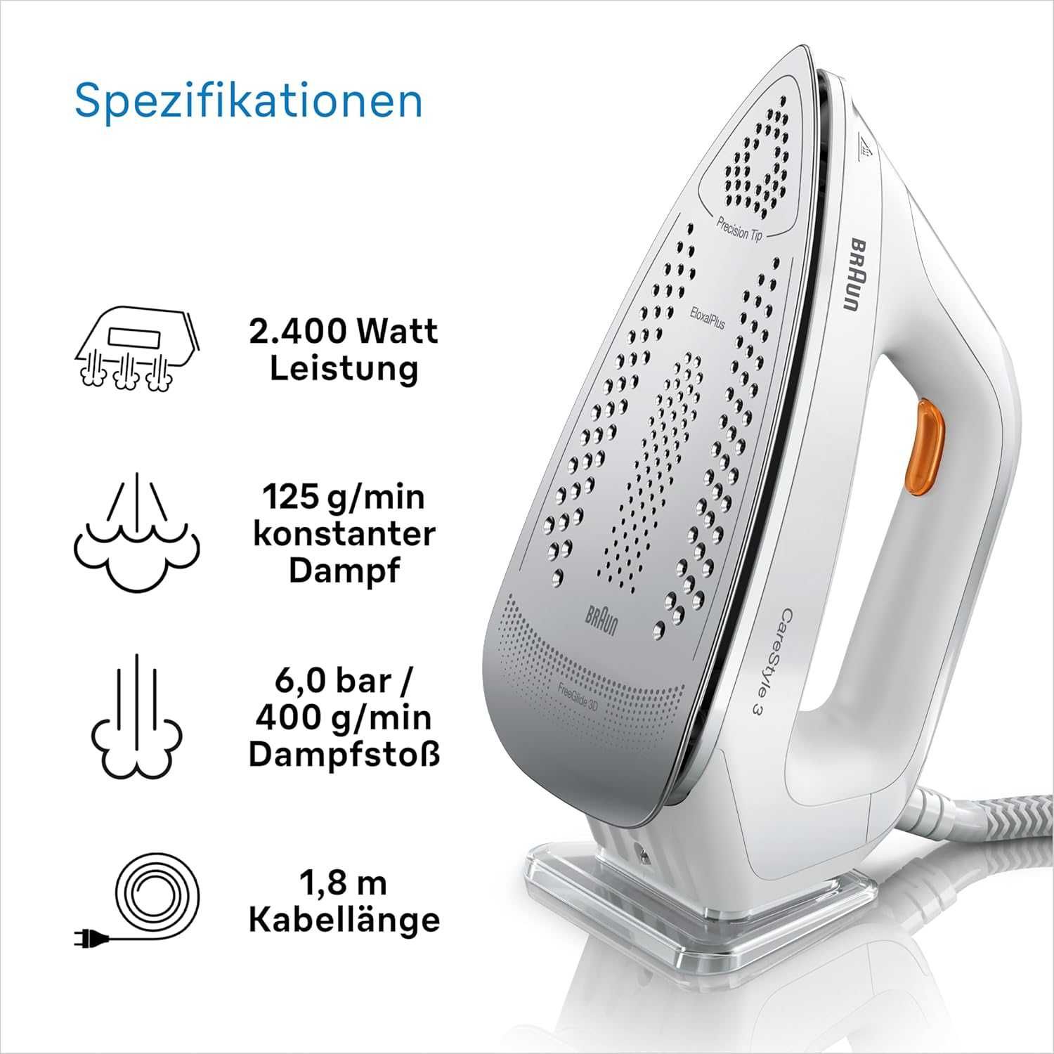 Парогенератор Braun CareStyle 3 (IS3132WH) 2400W парна ютия
