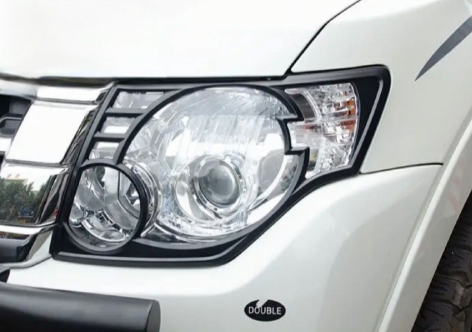 Маска на фары паджеро 4