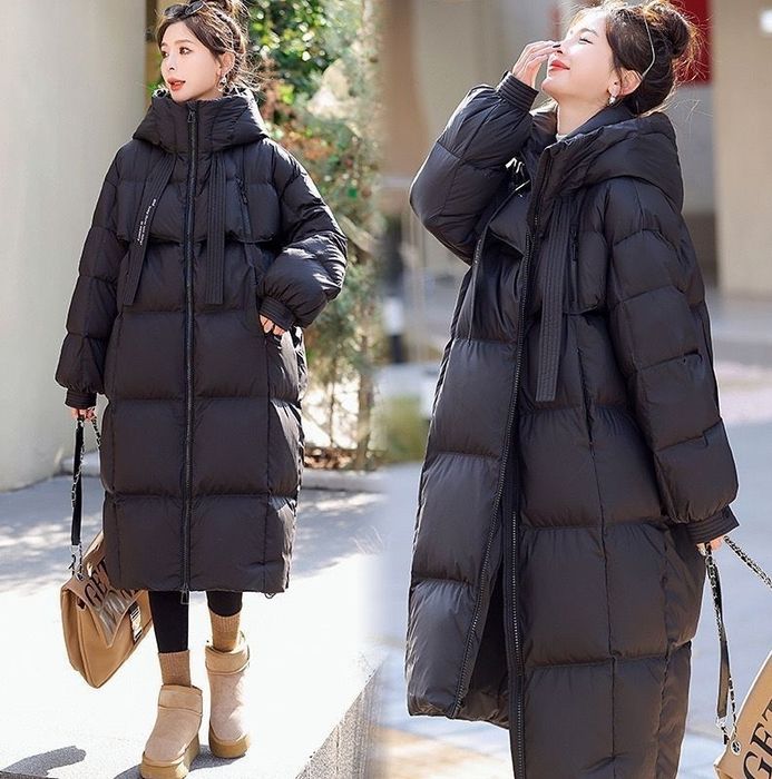 Женский пуховик женская куртка длинная зимняя теплая