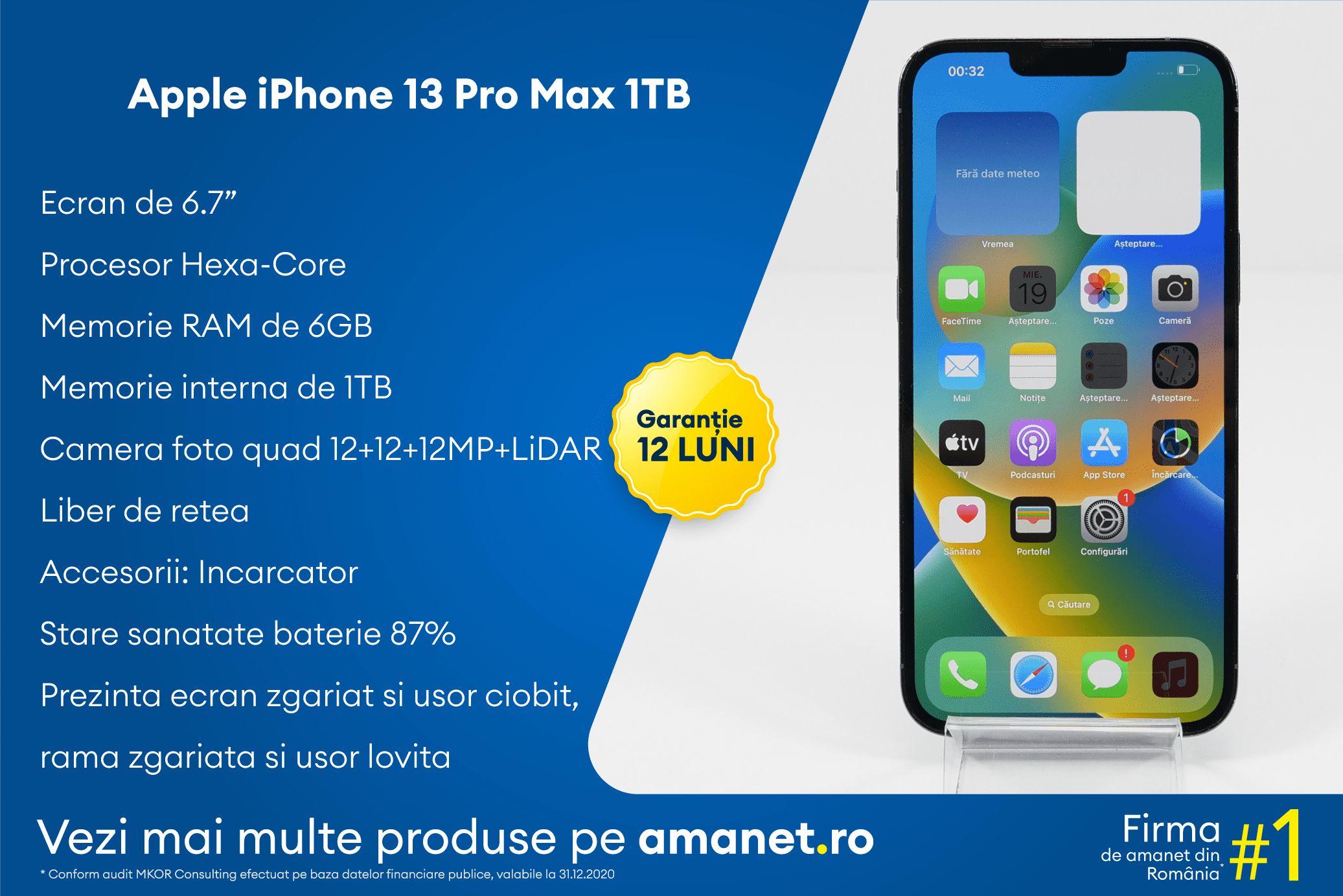 Apple iPhone 13 Pro Max (1TB) - BSG Amanet & Exchange