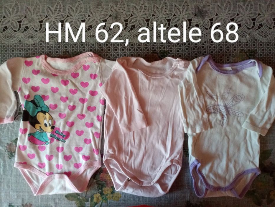 Vând lott body HM 62 și altele 68 cu Minnie
