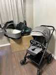Комбинирана бебешка количка 3-в-1 Cybex TS Balios S LUX BLK, Soho grey